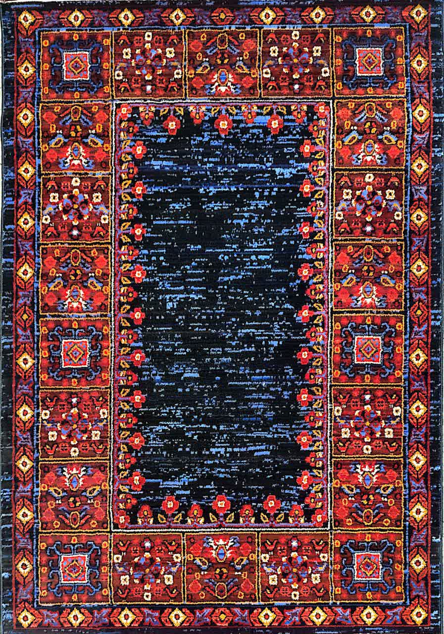 قالیچه یک در یکو نیم ابریشم فرهی